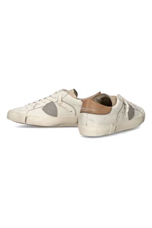 Sneakers Prsx in pelle Latte e Fango PHILIPPE MODEL | PRLUVZ01.